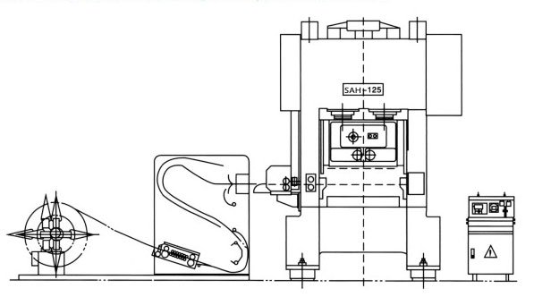 High - speed precision double crank press production line